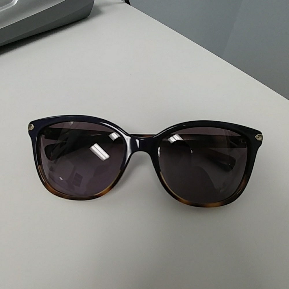 Coach Purple and Tortoise Cat-Eye Sunglasses